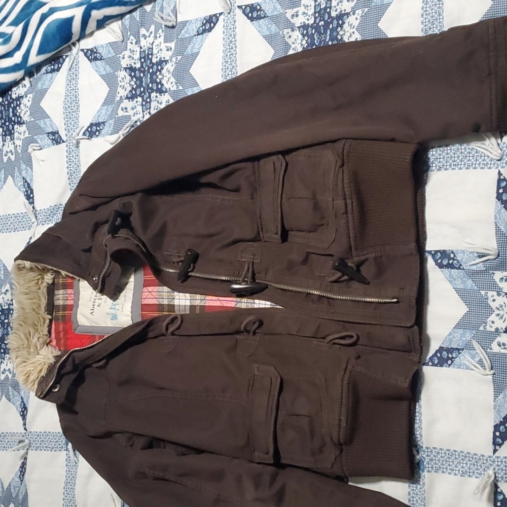 Abercrombie & Fitch Brown Coat, Size Large